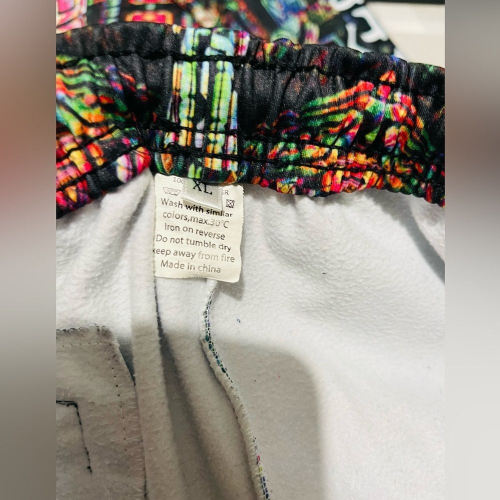 Bass center XII festival sweatpants colorful galaxy print  Adjustable men’s XL - Picture 8 of 8
